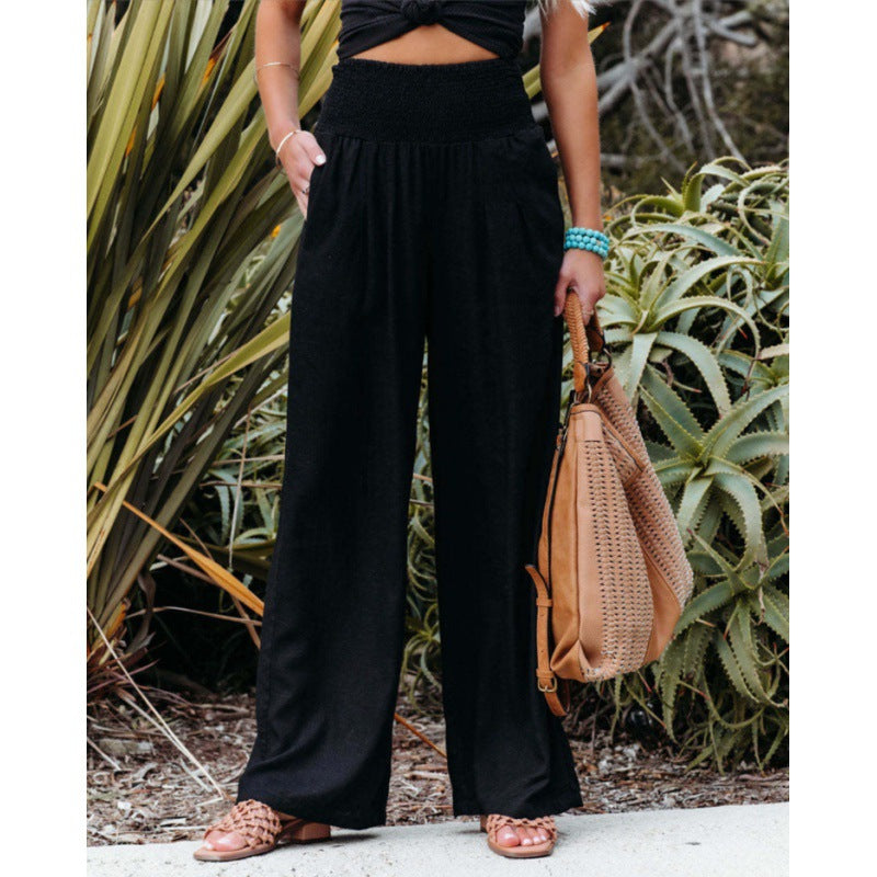 Yoga Loose Wide-leg Pants Can Be Tied
