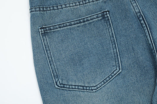 Kreative Afslappede Urban Afslappede Jeans med Lige Ben til Kvinder