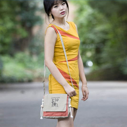 Printed Dongba Women's Shoulder Bag