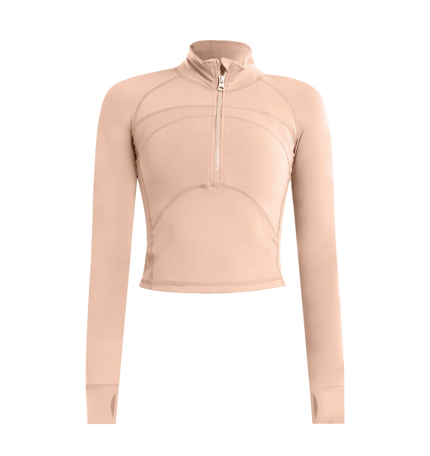 Womens High-Elastic, Quick-Drying Long-Sleeve Yoga OutfitWorkout Top