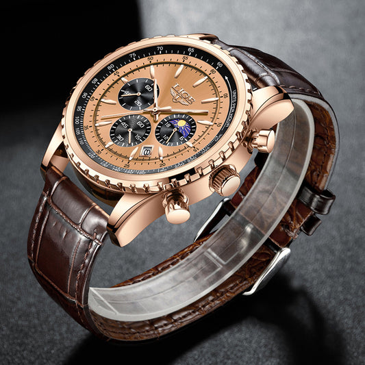 New Men's Multi-function Timing Sports Waterproof Watch