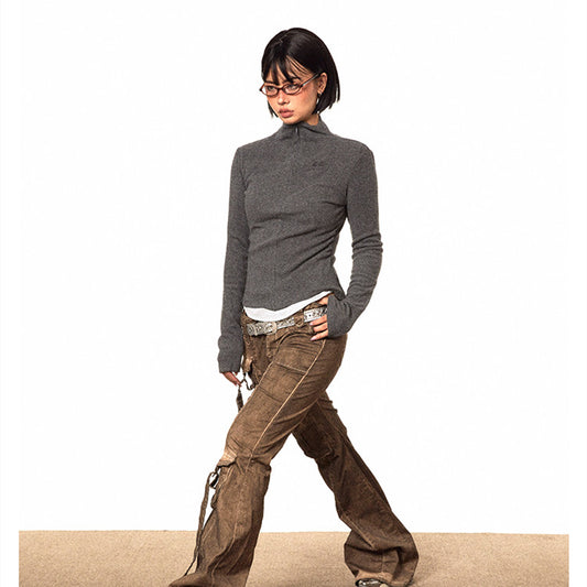 Waste Soil American Workwear Bootcut Trousers