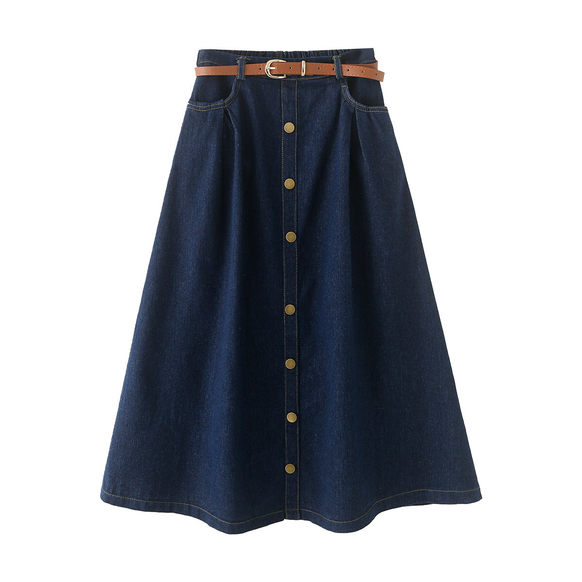 Camisole Long-sleeve Shirt And Skirt Set