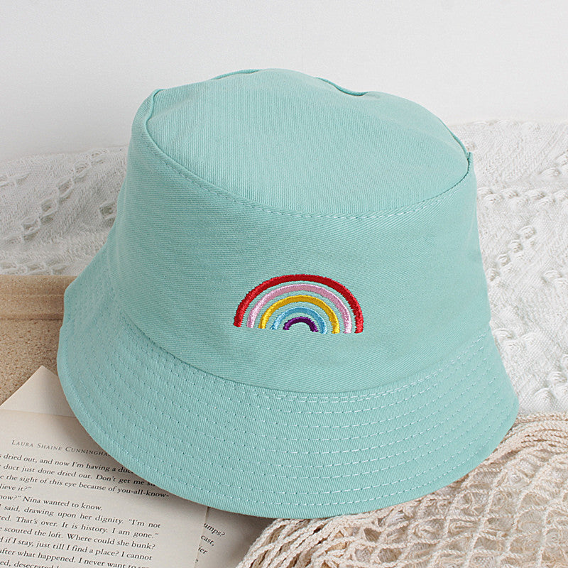 Children's Rainbow Bucket Hat Sun-proof