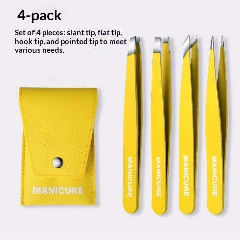 High Precision 96 Stainless Steel Eyebrow Trimming Nose Hair Clip Beard Pulling False Eyelash Tweezers Tool