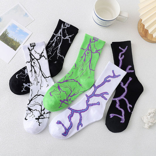 Korean Version Of Street Skateboard Basketball Socks
