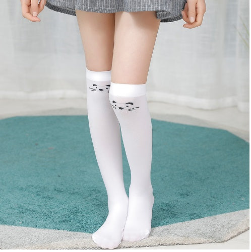 Children Stockings Over The Knee Velvet