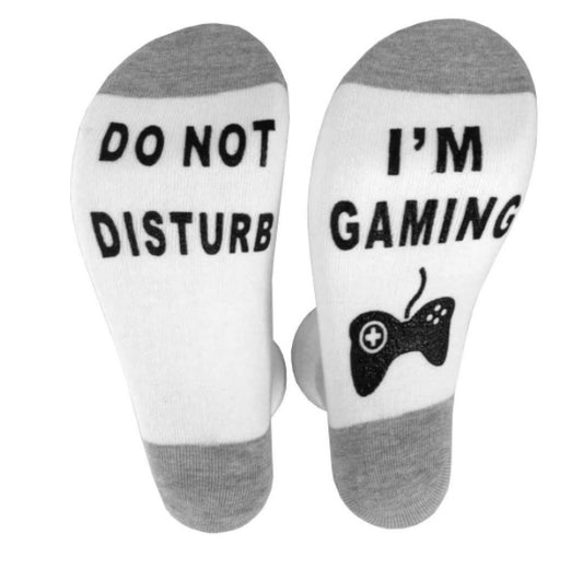 Letter Jacquard Cotton Mid-Calf Length Socks