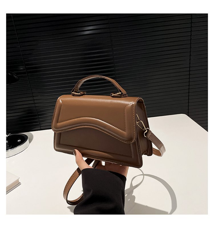 Small Square Women's Fashion Shoulder Solid Color Tote Crossbody