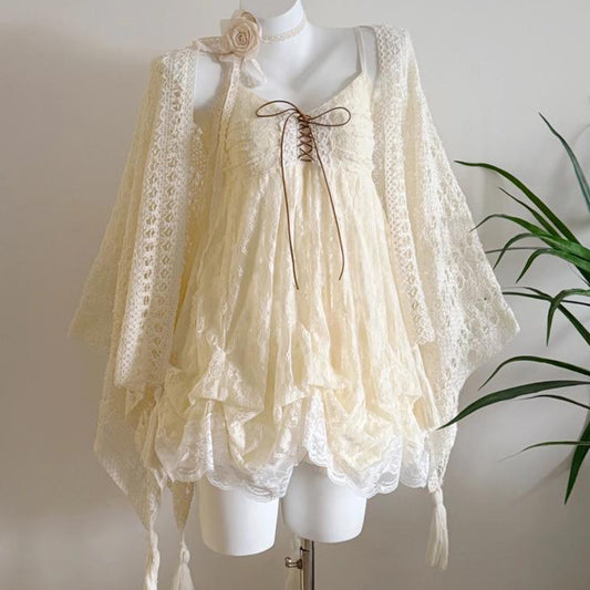 Fashion Set Fresh And Sweet Bloom Dress For Girls