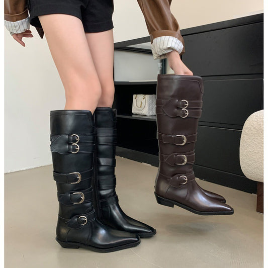 Autumn And Winter New Retro High Sense Niche Knight Boots Children
