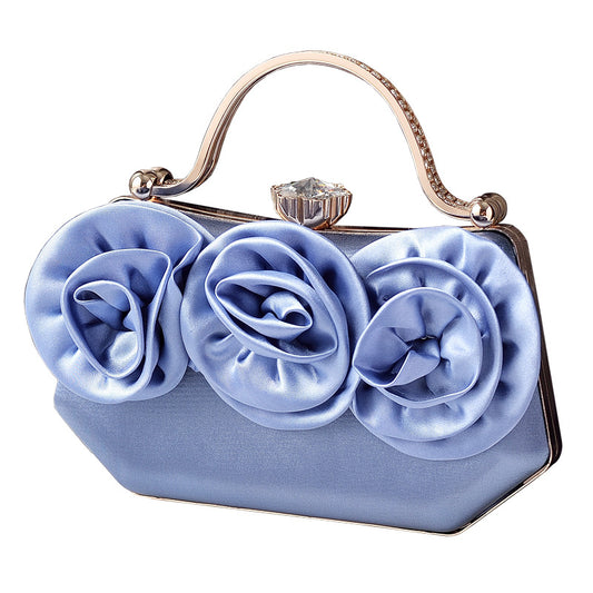 Silk Flower Evening Bag Dress Matching Party
