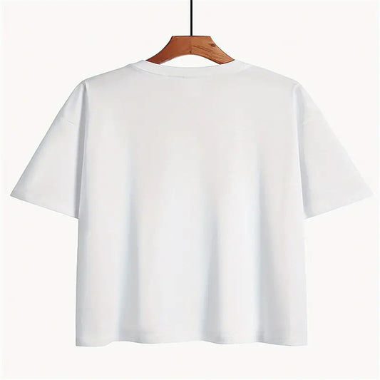 Women's Fashion Casual Home Commuting All-matching Round Neck Short Sleeve