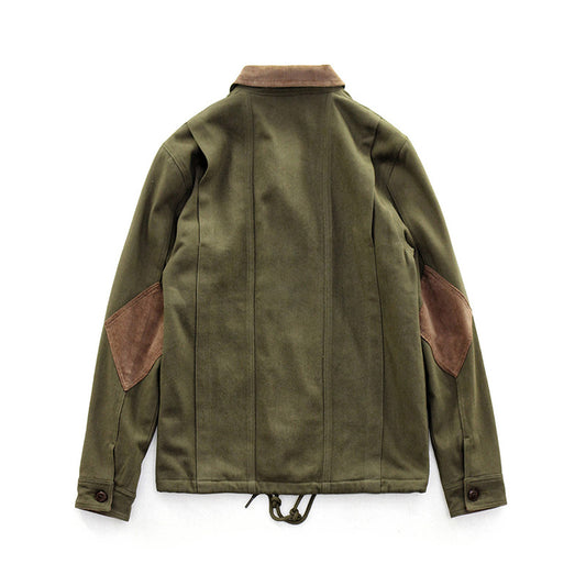 Corduroy Retro Military Style Multi-pocket Tooling Jacket