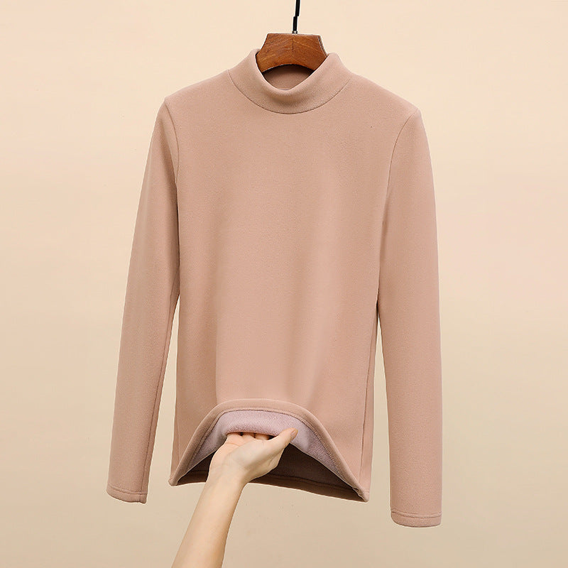 Thickened Inner Wear High-grade Black Collar Warm