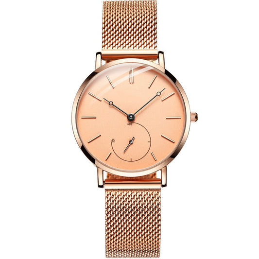 Small Dial Waterproof Quartz Women's Watch