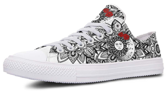Fashion Print Couple Low-Top Canvas Shoes