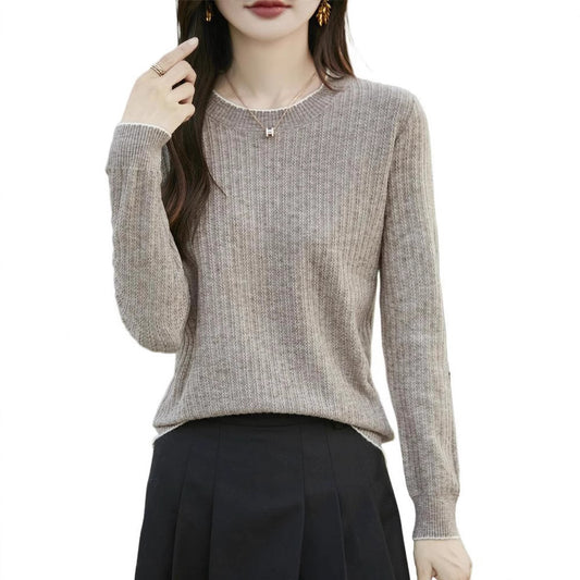 Women's Round-Neck Andy Fleece Pullover All-Match Sweater