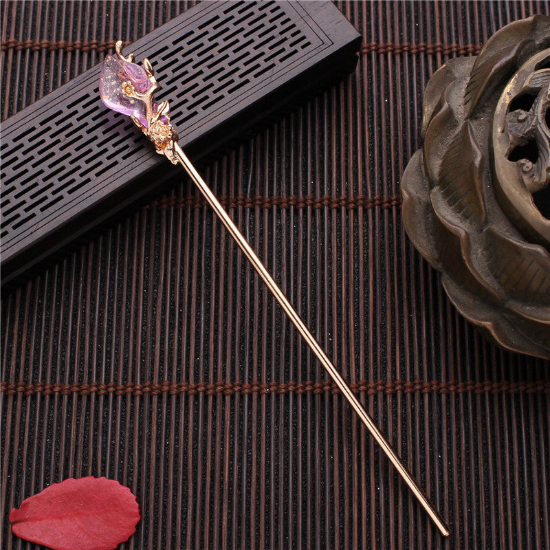 Women's Antique Simple Mulan Accessories Tassel Retro Hanfu Hairpin