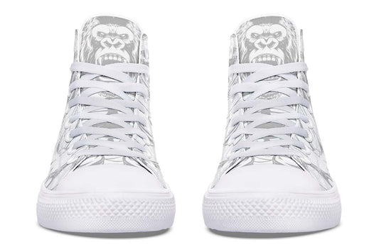 Printed Couple High-top Canvas Shoes