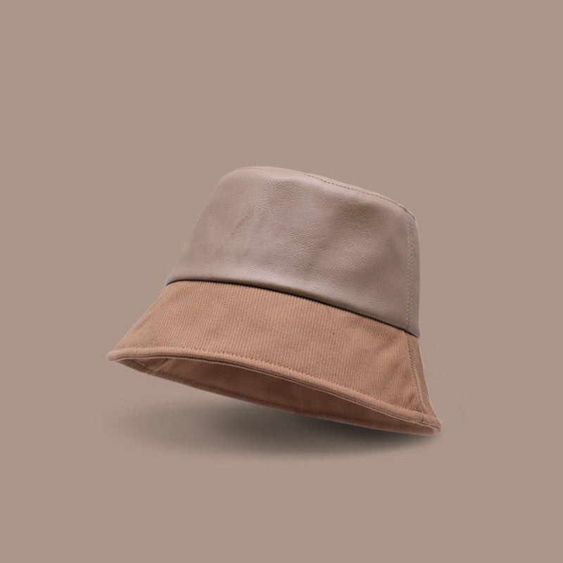 Stylish Color-block Bucket Hat That Flatters The Face For A Slimming Effect