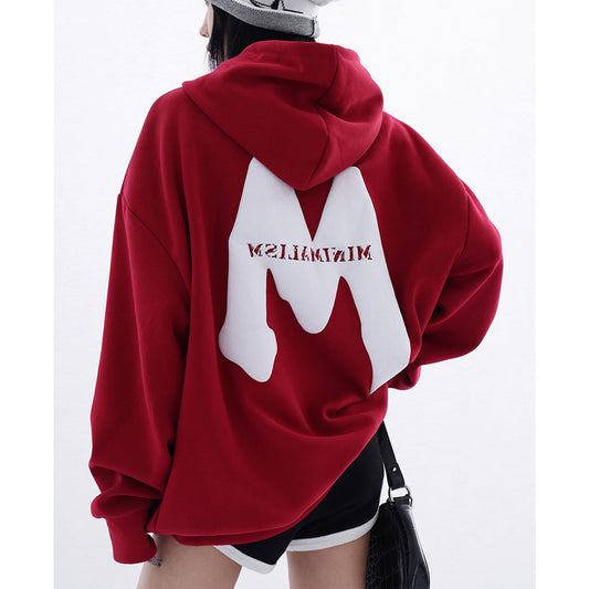 Women's Design M Foam Letters Hoodie