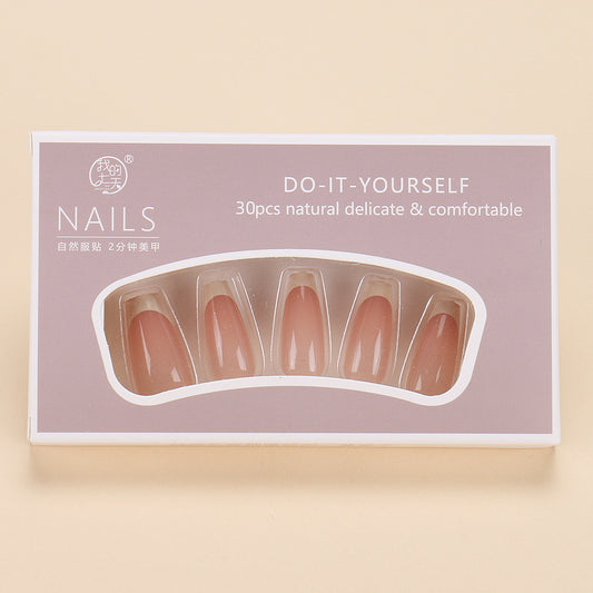 Women's Simple French White Edge Nail Sticker