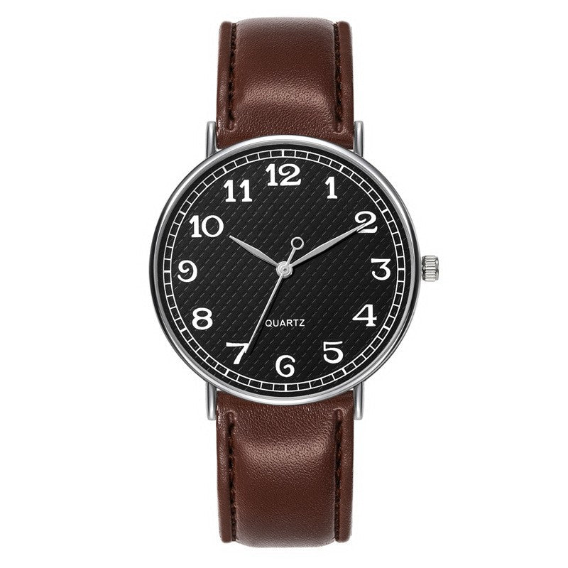 Men's Fashion Casual Thin Belt Quartz Watch
