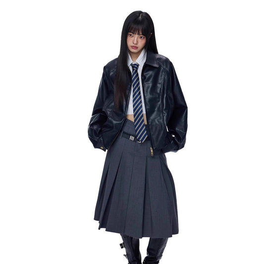 New Functional Relaxed-fit Versatile Brown Lapel Jacket