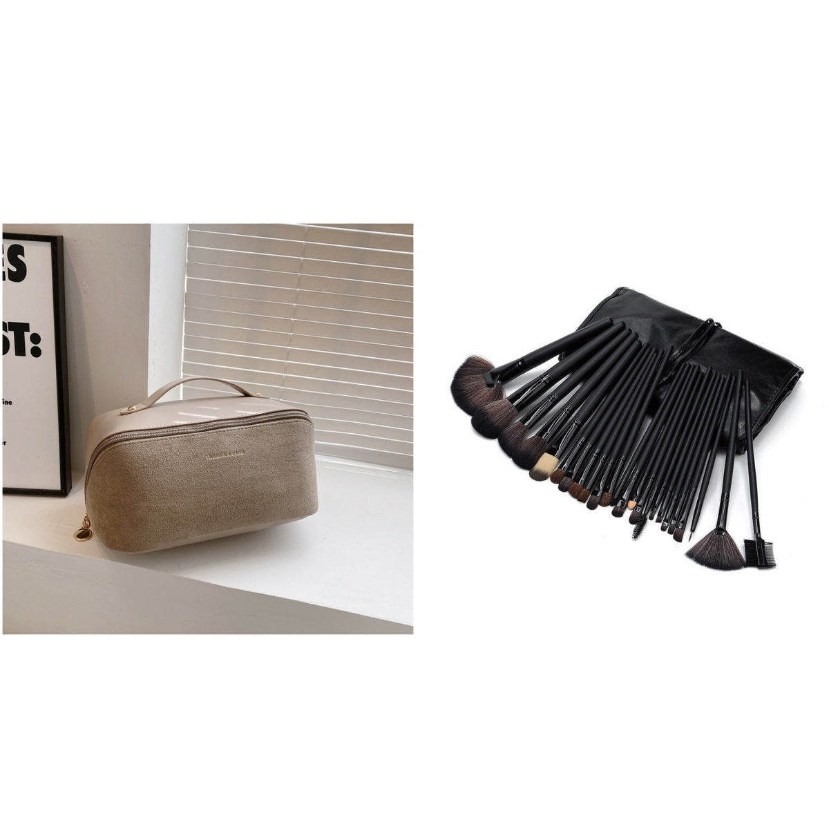 Minority Design Portable Large Capacity Suede Hand Bag