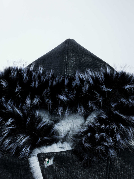 Thickened Mens Hooded Jacket Reversible