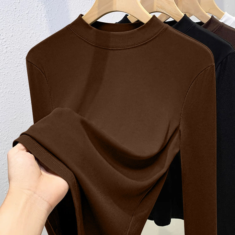 New Womens Crew-neck Long-sleeve T-shirt