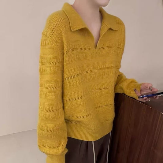 Dame rullekrave-sweater Moderigtig Afslappet Kunstnerisk Ensfarvet