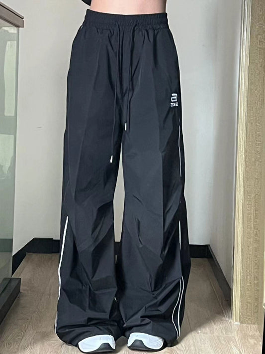 Retro Drape Wide-leg Mopping Men's And Women's Sports Pants