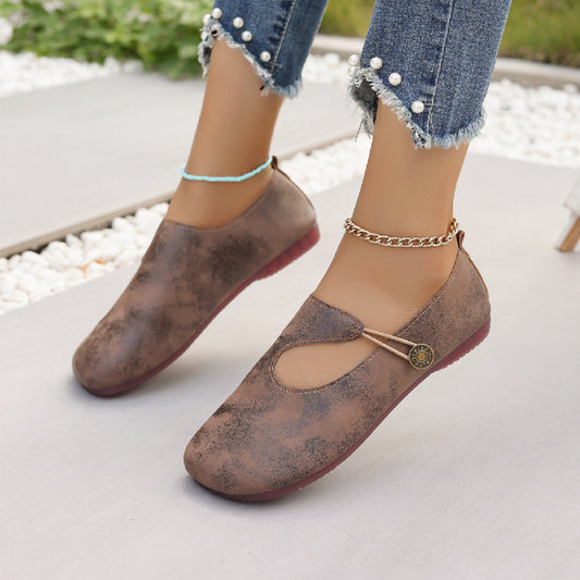 Slip-on Soft Bottom Lazy Doug Shoes Flat Round Head Leisure Women's Shoes