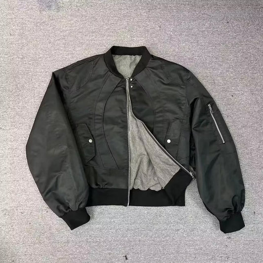 Short Double-sided Niche Retro Design Casual Baseball Collar Jacket