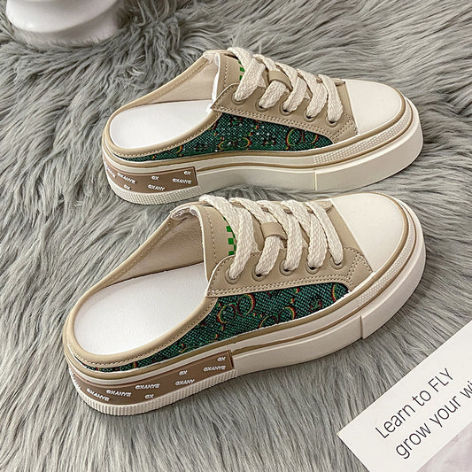 Women's Casual One Foot Thick Soled Canvas Shoes