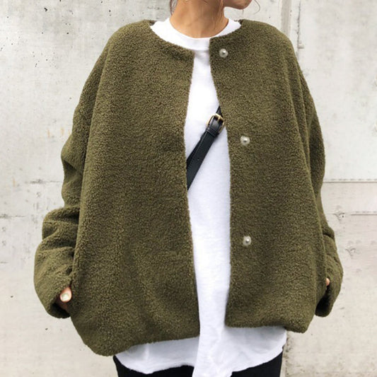 Women's Short Lamb Wool Coat