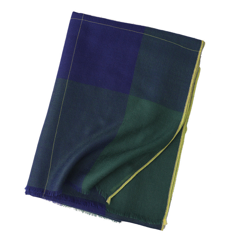 Multicolor Plaid Long Bib In Stock