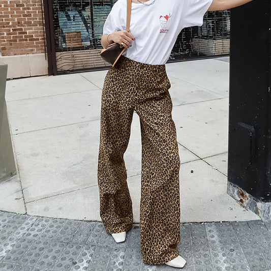 Fashion High Waist Wide Leg Trousers