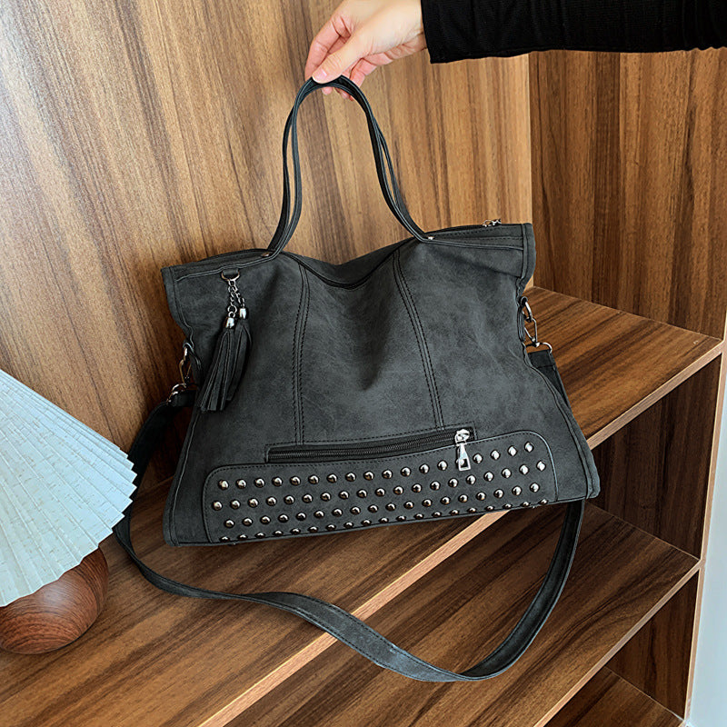 Retro Large-capacity Diagonal Bag Portable Female Big Bag
