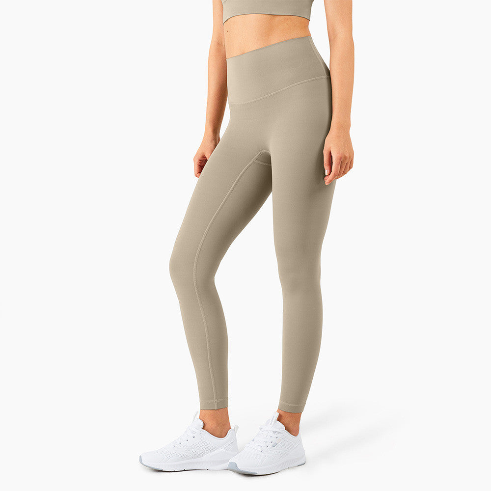 Yoga Pants Skin-friendly Nude High-waisted Peach Hip-lifting Tights Fitness Pants Women