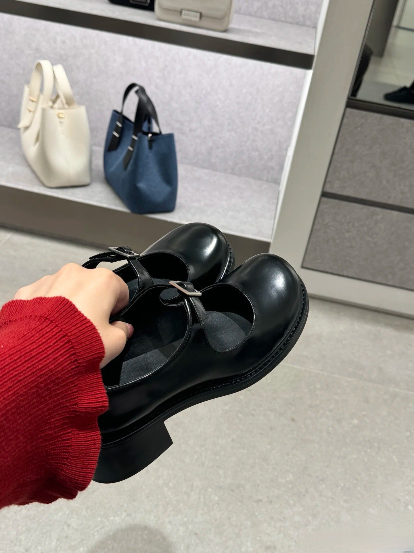 Small Leather Shoes Women's Pumps With A Bow