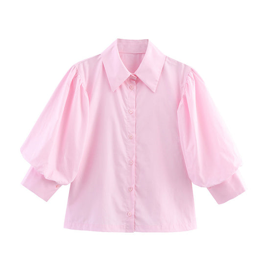 Fashion Casual Loose Women's Wear Long-sleeved Shirt