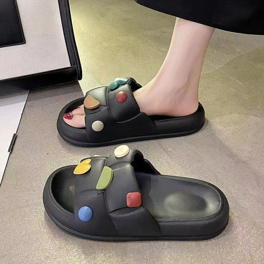 Home Advanced Sense Non-slip Deodorant Couple Home Summer Slippers