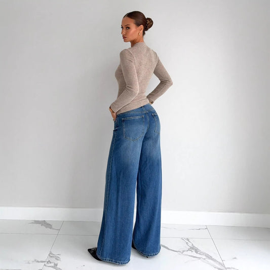 Metal Buckle-decorated Long-sleeve Base Layer