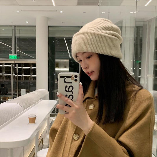 Thickened Face-showing Small Ear Protection Pile-up Cold Hat