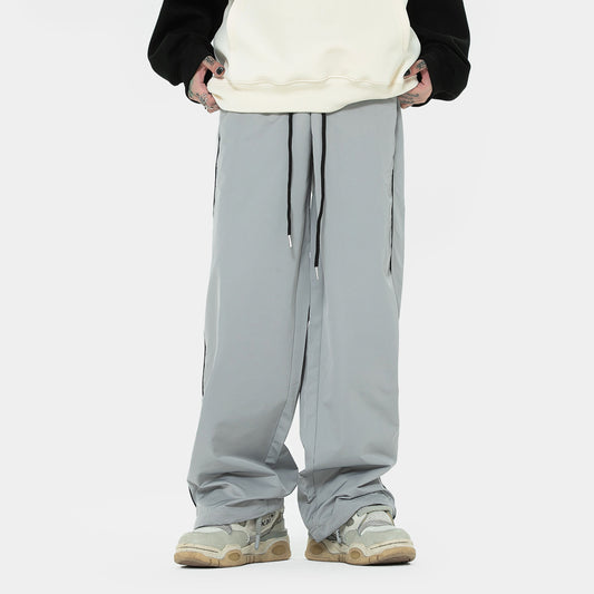 Women's Solid Color Casual Loose Wide Leg Sports Pants