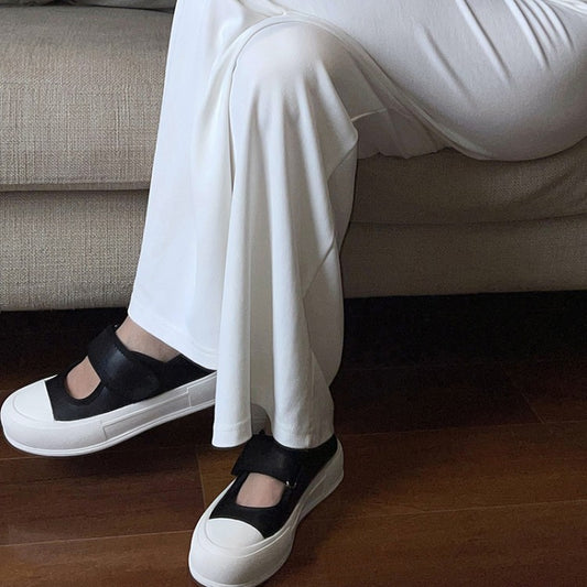 Velcro Thick-soled Trifle Casual Women's Single Shoes