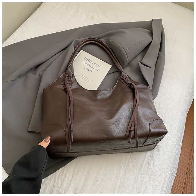 Idle Style Tote Bag Women's Large Capacity Niche Shoulder